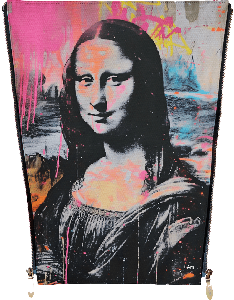 Pop-art -Mona Lisa graffiti