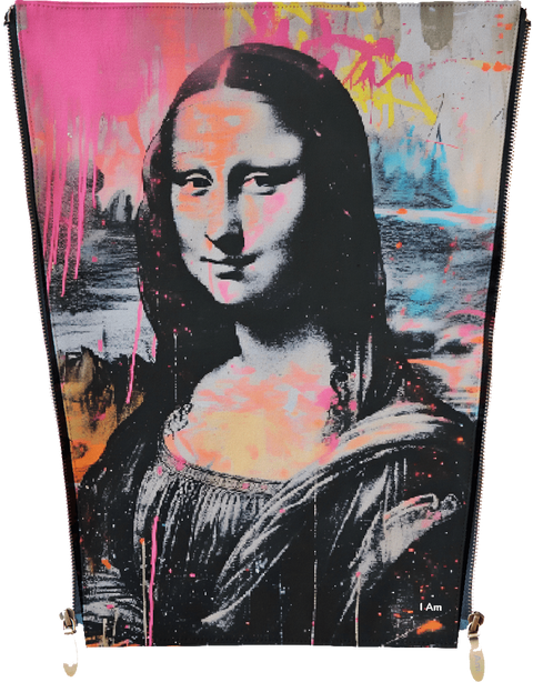Pop-art -Mona Lisa graffiti