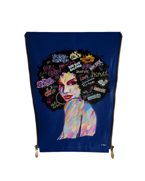 Pop-art -Afro hair graffiti