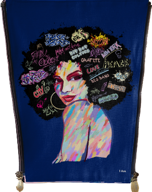 Pop-art -Afro hair graffiti